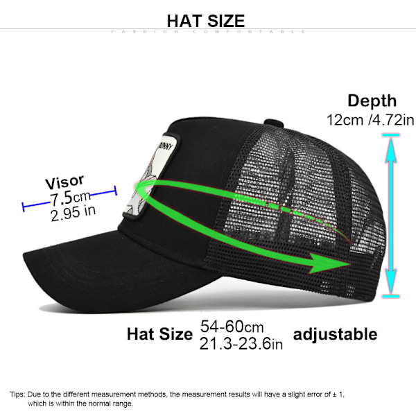 Häst Djur Broderad Baseball Cap Mesh Trucker Hat ArmyGreen