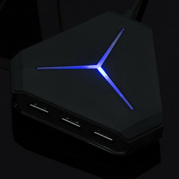USB3.0 Splitter 6 porte USB Data Hub til PC Black