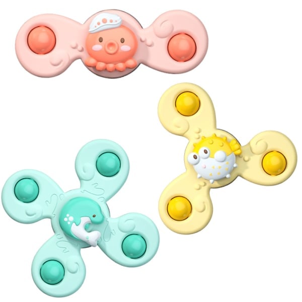 IC 3kpl Vauvan Imu Kuppi Pyörivä Lelu Fidget Spinner Kylpylelu