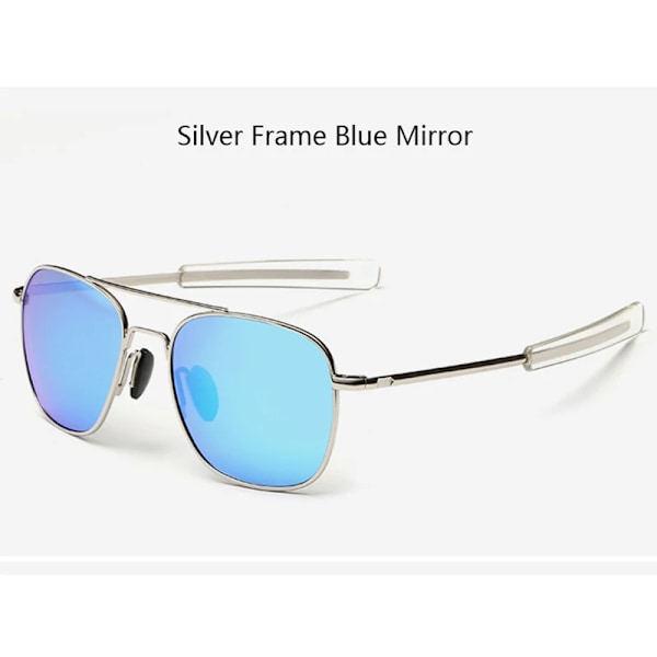 Trendiga Svarta Amerikanska Armé MILITÄRA Polariserande Pilot Solglasögon Herr Märke Amerikanska Optical Polariserande Solglasögon Oculos De Sol Blue