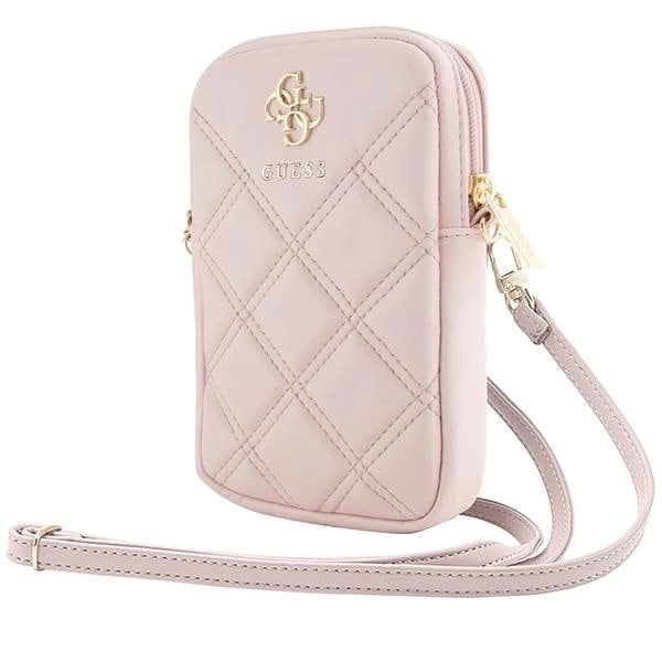 Guess Zip Quiltet 4G-veske - rosa