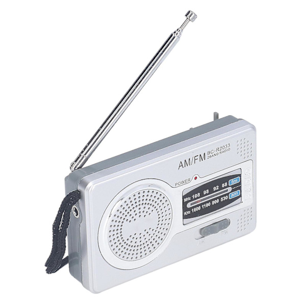 AM FM-radio batteridrevet vanntett plastmaterial bærbar radiomottaker for utendørsunderholdning (BC-R2033)