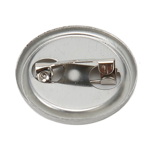 100 kpl Tyhjiä Nappeja Merkkiosat Pyöreä Muoto Ruostumaton Helppo Tulostaa Napin Neulasetti Napinvalmistuskoneelle 25MM
