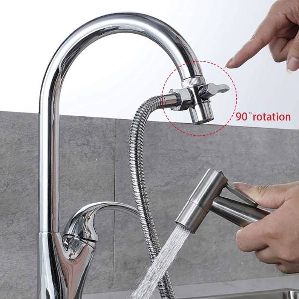 Distributør-Universal Dusch Distributør-Reservventil Reservdelar Dusch Adapter-Kranventil-För Handfat Badrum Kök Tvättmaskin