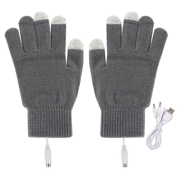 Touch Screen USB Värmehandskar Elektriska Uppvärmda Handskar Varm