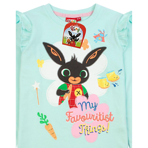 Bing Bunny Tyttöjen Hahmoinen Pitkähihainen Pyjamasetti 3-4 Vuotta P Vaaleanpunainen/Minttu 3-4 Years Pink/Mint