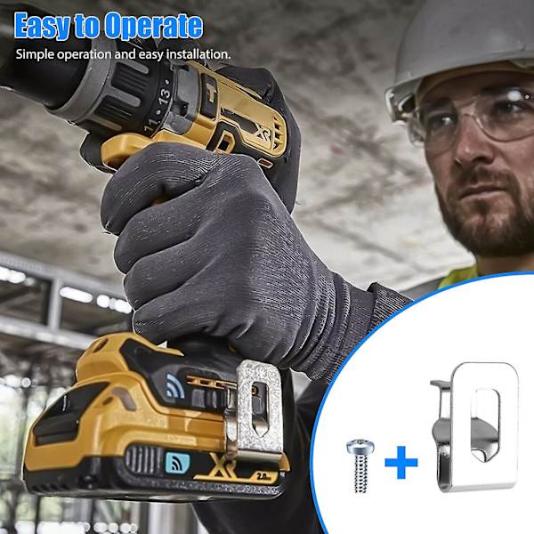 6 kpl korvaavat vyöklipsi koukut sarja DeWalt 20V työkaluille DCD980 DCD985 DCD980L2