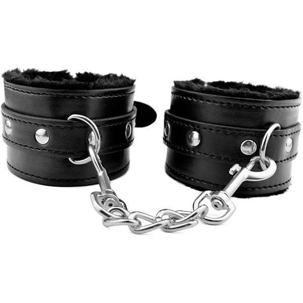 Bekväma begränsningar Plysch + Pu Armband Handbojor Bondage