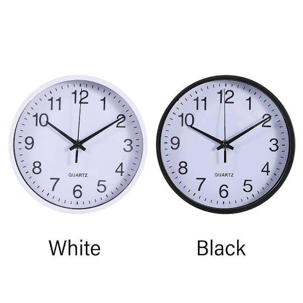 Rund vægur 8 tommer 20 cm SORT black