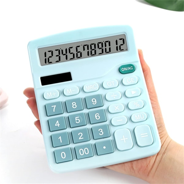 12-sifret solvitenskapelig kalkulator for finans- og kontorbruk