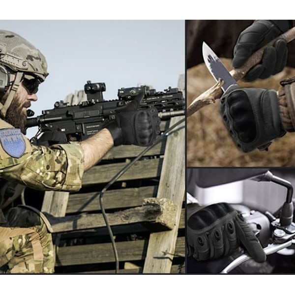 Taktiske Hansker med Touch - Militærhansker Svart L black l