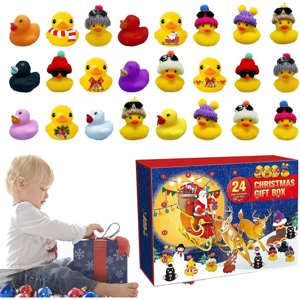 Den nye Gummi And Adventskalender 2023, Adventskalender 2023 Børn, Adventskalender And Badelegetøj 08(24 ducks)