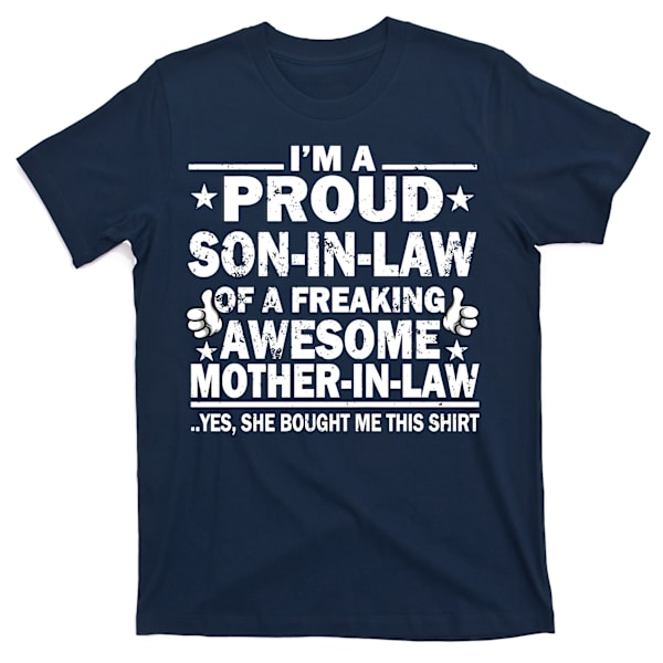 Jag är en stolt svärson till en fantastisk svärmor - T-shirt XL