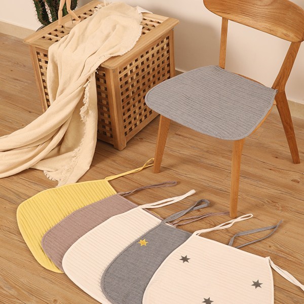 Komfort Mjuk Sittdyna Slitstark Solid Color Stolsdyna med