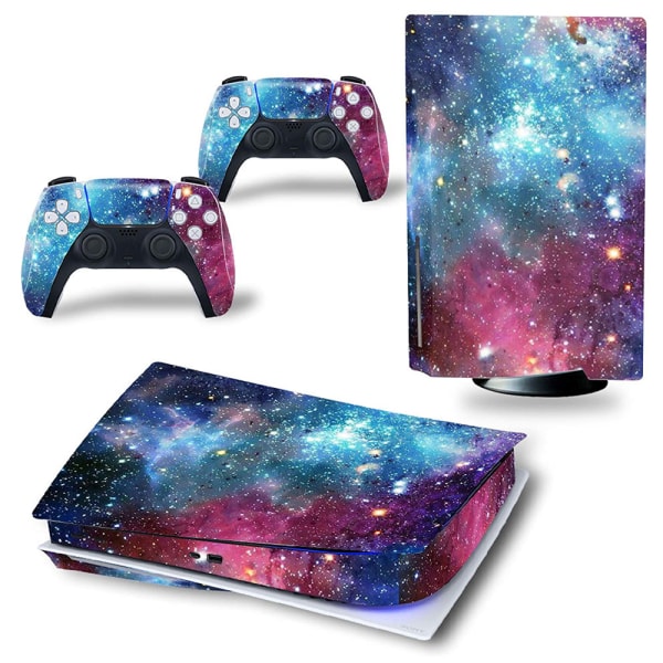 Ps5 klistermærke hud wrap klistermærke cover til Playstation 5-controller Nebula