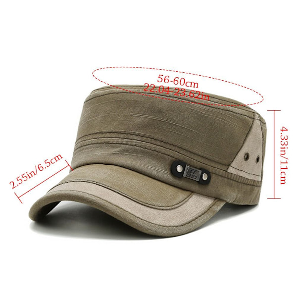 Sommer Kamuflage Armé Hat Mænd Camo Military Cadet Combat Fiske Baseball Cap Coffee