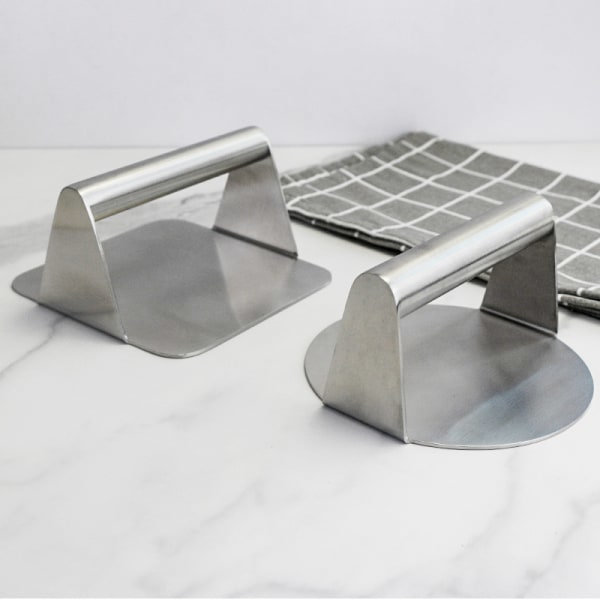 Kraftig bacon-grillburgerpresse, perfekt for flat top-grill G