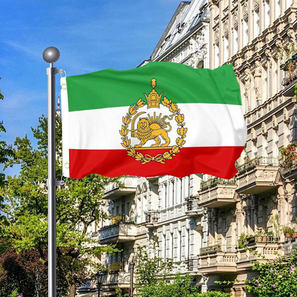Persisk Iran Løve 90*150cm ærmeflag Persiske Iranske Flag Sha A One-size