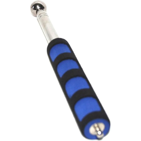 2 st 140 cm Rostfritt Stål Bärbar Teleskopisk Social Distans Sticka, Utbyggbar Handhållen Social Pointer Stick Mät Social Distans (Blå)