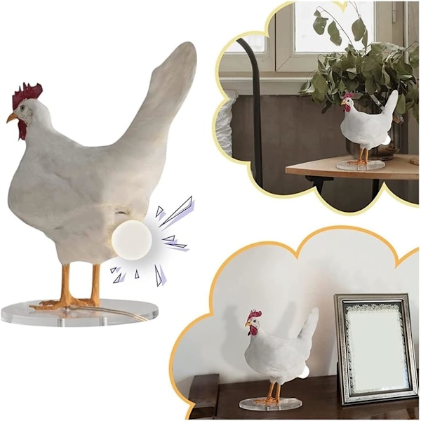 Æglampe Påske Taxidermi Kylling Æglampe Hane Bordlampe baklykta