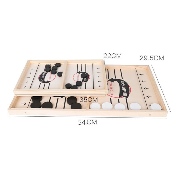 Nopea Sling Puck -peli, puinen jääkiekkopeli, Super Football Board adult