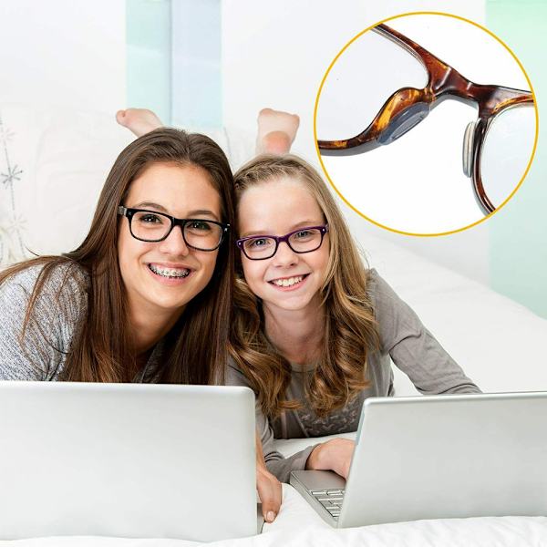 Antiglid silikon mjuk näskudde för glasögon solglasögon glasögon 5pairs