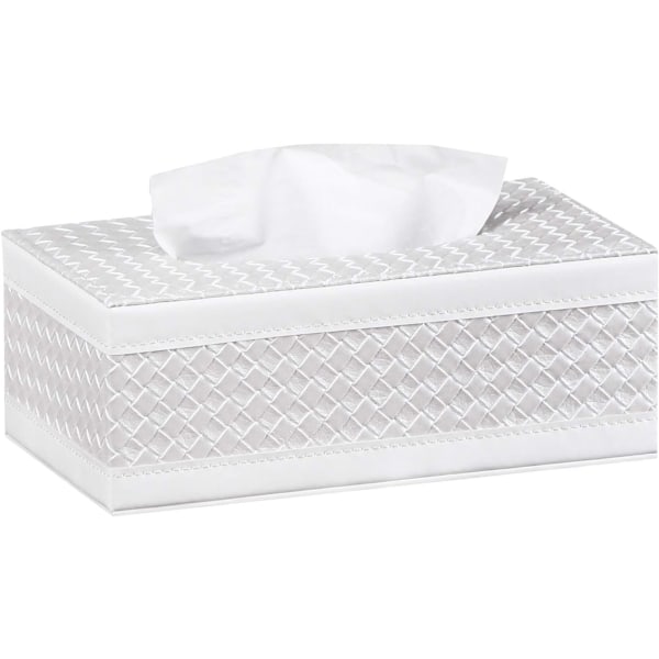 Leather Tissue Box Cover Rectangular, Modern Facial Tissue