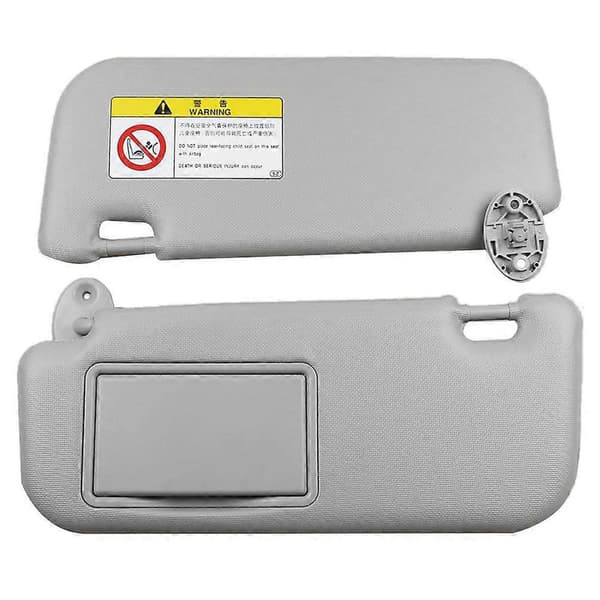Car Sun Visor for 2014 2015 2016 2017 74320-02B21 74310-02K91 with Mirror Car Accessories Gray (1 pc Main Driver Side)-FA-