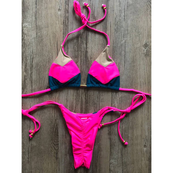 2023 Sexy Bikini Monokini Naisten Uimapuvut Push Up Ribbed Bikini Set Brasilialainen Uimapuvut Beach Wear Uimapuvut Biquini meihon pin meihon pin L