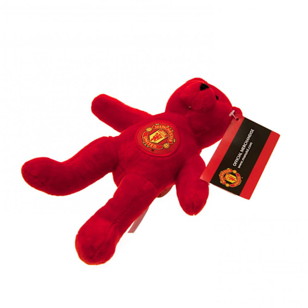 Manchester United FC Mini Nallebjørn Plyslegetøj 20cm Rød 20cm Red