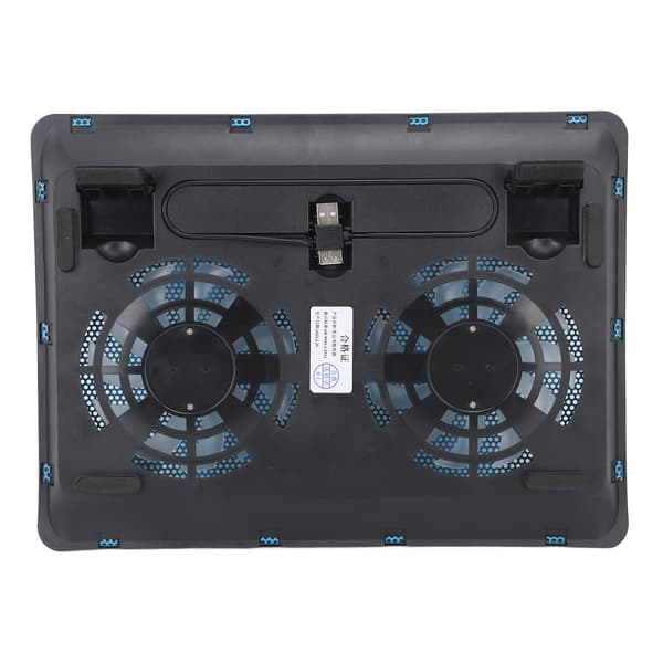 Bærbar Køleplade Bærbar Køler Dobbelt Ventilator Lav Støj 1,5 mm Huldiameter Bærbar Gaming Tilbehør til Inden for 17 Tommer-FA-