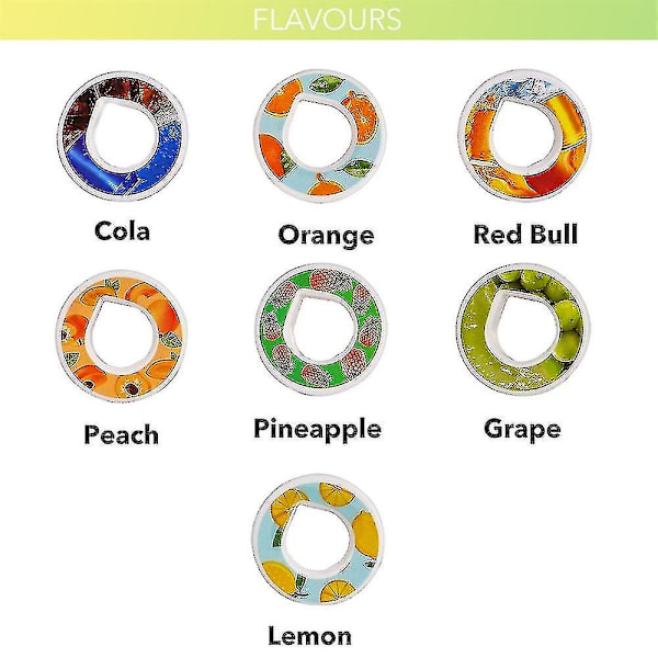 Smakvattenflaska med Air Fruit-doft Peach Flavor