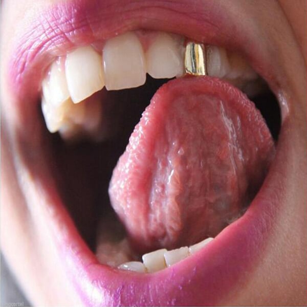 Grillz Hiphop Guld Tand Smycke Bling Guldtand A$AP guld gold