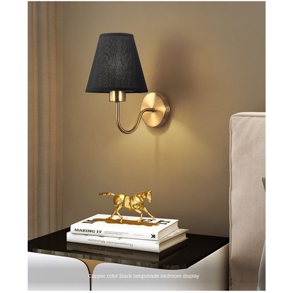 Vägglampa för inomhusbruk, tyg, kreativ enkelhet Modern White