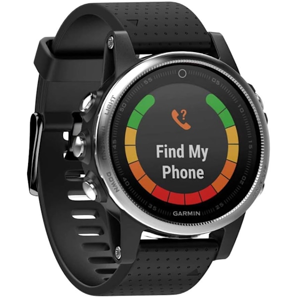 Rem til Garmin Fenix ​​​​5s / Fenix ​​​​5s Plus / Fenix ​​​​6s / Fenix ​​​​6s Pro, 20 mm bredde Quick-Fit Silikon urrem, flere farver (sort),