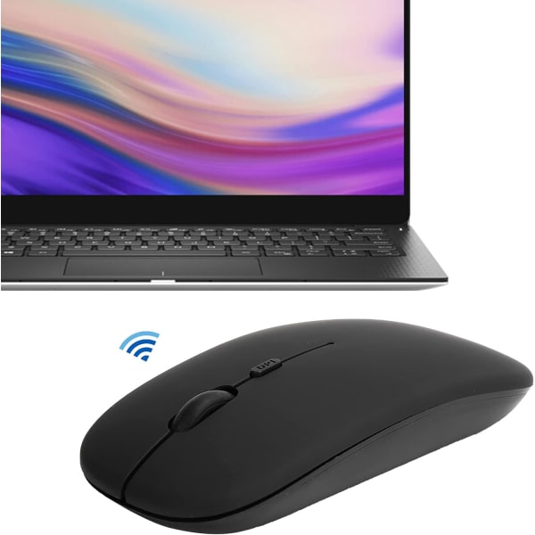 Ultratynn trådløs Bluetooth-mus egnet for bærbar PC-nettbrett