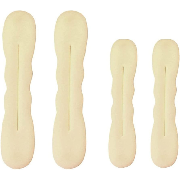 4 ST Magic Hair Bun (Beige), Frisyre Donut Bun Maker, Hårbulle
