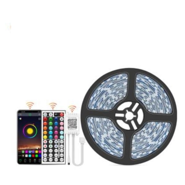 5M - 44-tasters Bluetooth LED-stribe - APP-styring MultiC multicolor 5m smd5050 bluetooth led strip 30led