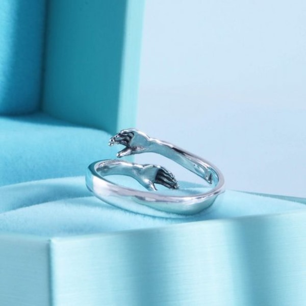Justerbar kramring i 925 sterling silver