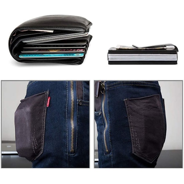 Kortholder i kulfiber RFID Sort - Julegave One size