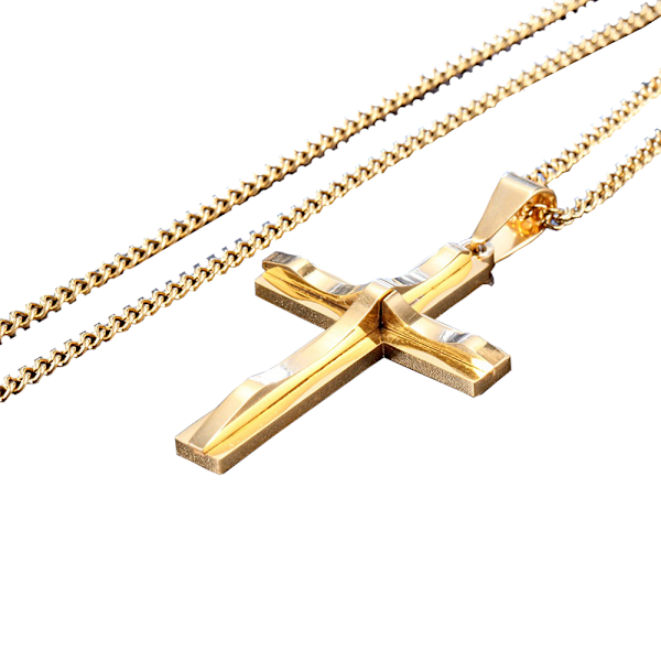 Elegant Kors Halskæde Guld