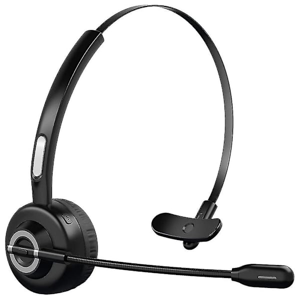 Bluetooth-hörlurar med mikrofon, trådlöst headset på örat, brusreducerande PC-headset för mobil
