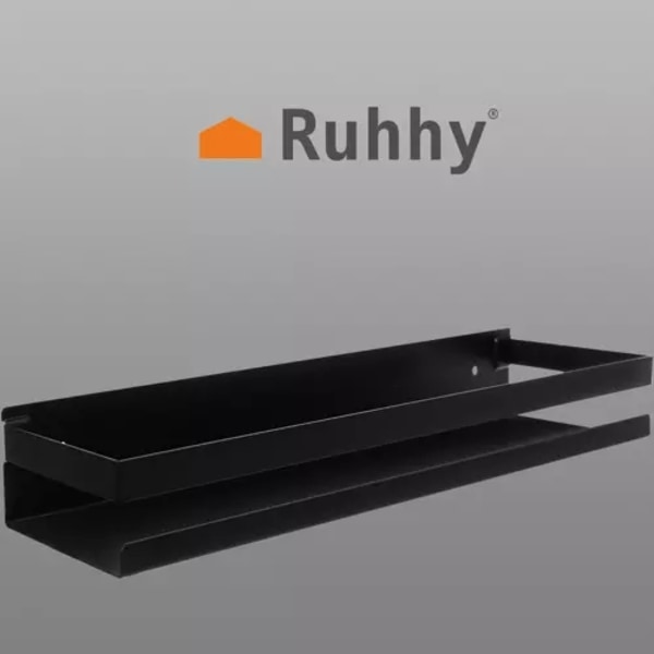 Seinäteline / Kylpyhuonehylly - Hylly Kylpyhuoneeseen black 1100