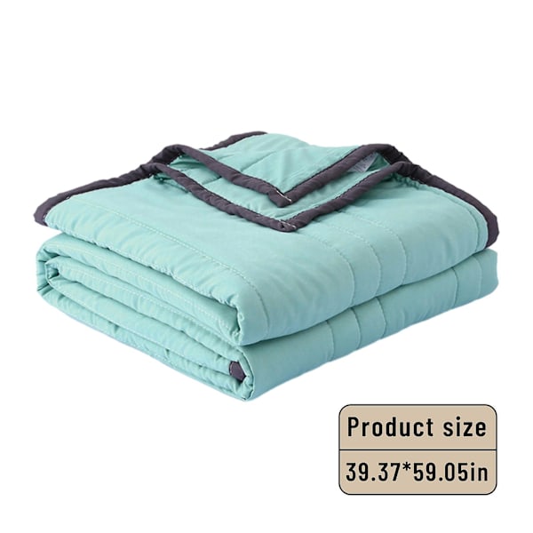 Sommarkyltäcke för varma sovande och nattsvett, svalkande täcke - Dubbelsidig kalleffektfilt Cooler Fiber, isfilt för hela säsongen Blue