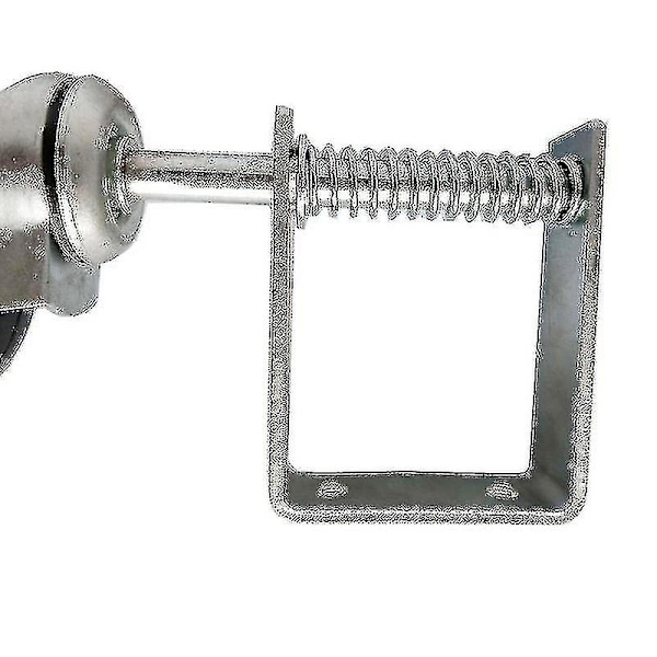 10 cm tunge gummihjul med fjederbelastning til porte, tunge fjederhjul til hjemmets døre (1 stk., sort) - WELLNGS-FA6-
