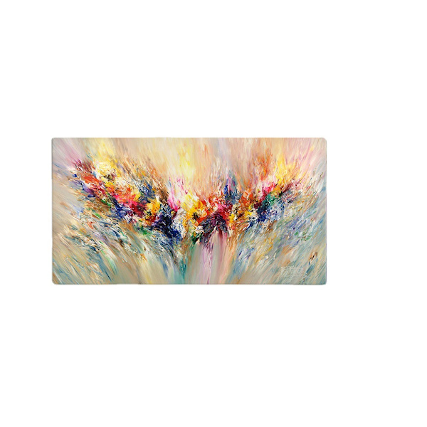 Stor abstrakt målning konst Färgglad blomma blomma affisch Canvasmålning för vardagsrum Väggkonstbilder Hemdekorativ 80x160cm Ramlös