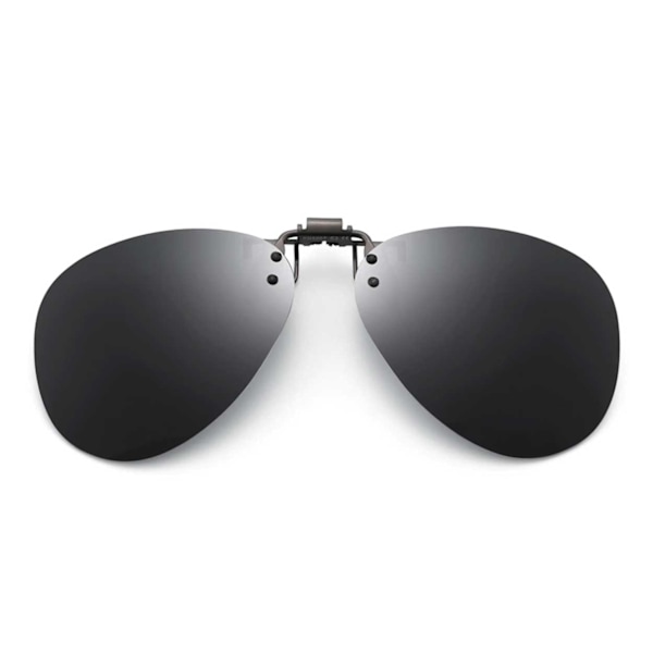 Clip-on Aviator Solbriller Pilotbriller Sort Sort black