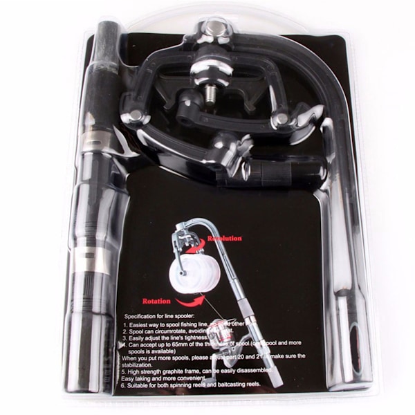 Fiskespoleopviklingsmaskine Spinderulle Spolestation System-X43- 1.9