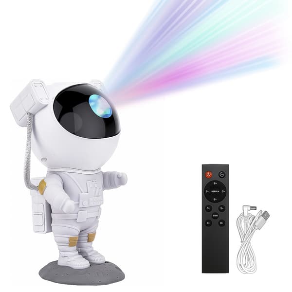 LED-stjärnprojektor nattlampa med astronautdesign