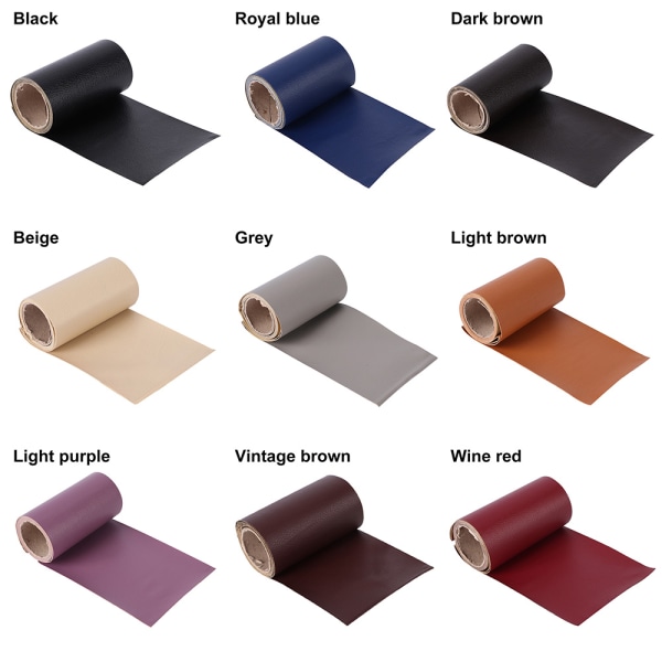 Lærreparasjonstape Sofa Reparationsdekaler MØRK BRUN dark brown